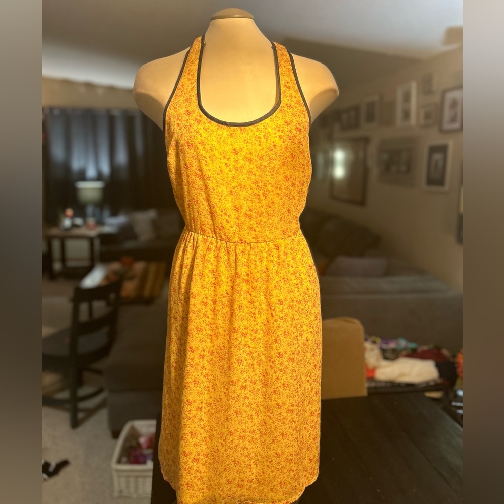 Yellow flower dress